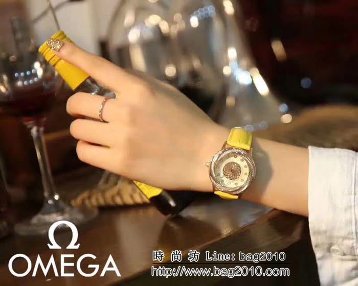 歐米茄OMEGA 時尚水鑽 女士石英腕表 WSS2204